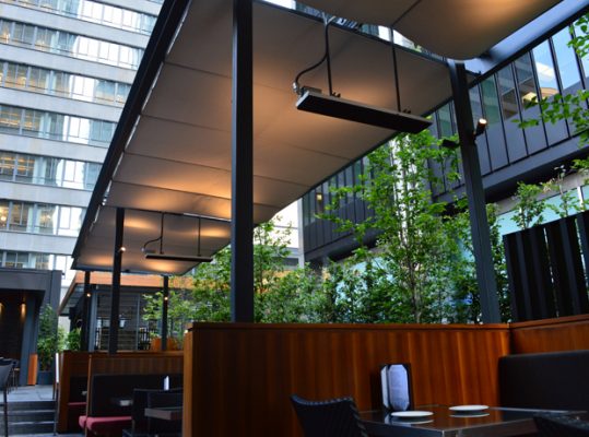 mái che nhà hàng giá rẻ