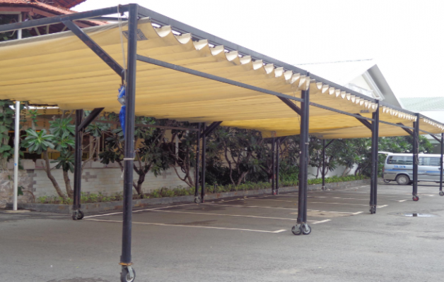 Mái hiên di động nhà xe